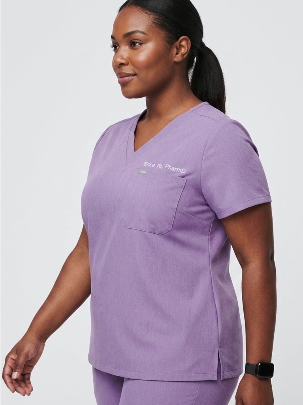 FIGS
Women's Catarina One-Pocket
Scrub Top in Lavender